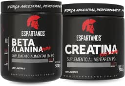 Creatina 100% Pura 500g + Beta Alanina 100% Pura 500g - Espartanos Suplementos