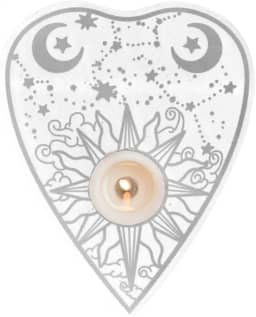 Tabuleiro Ouija Real, Placa Acrílica Manifestor, Tábua radiestesia cristal com padrão lua, suprimentos bruxaria para adivinhação e cerimônia