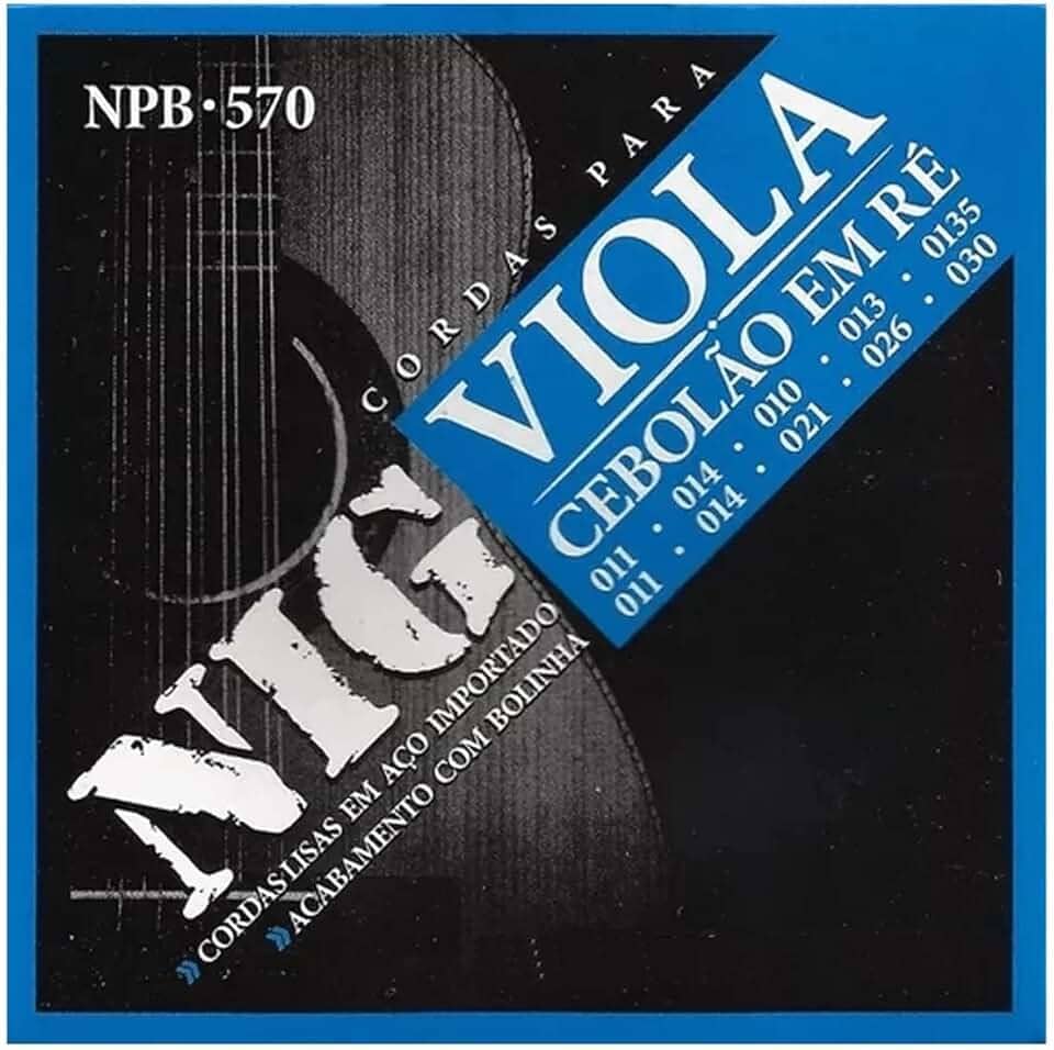 Encordoamento Nig Cebolão Em Ré Viola Caipira Tensão Média