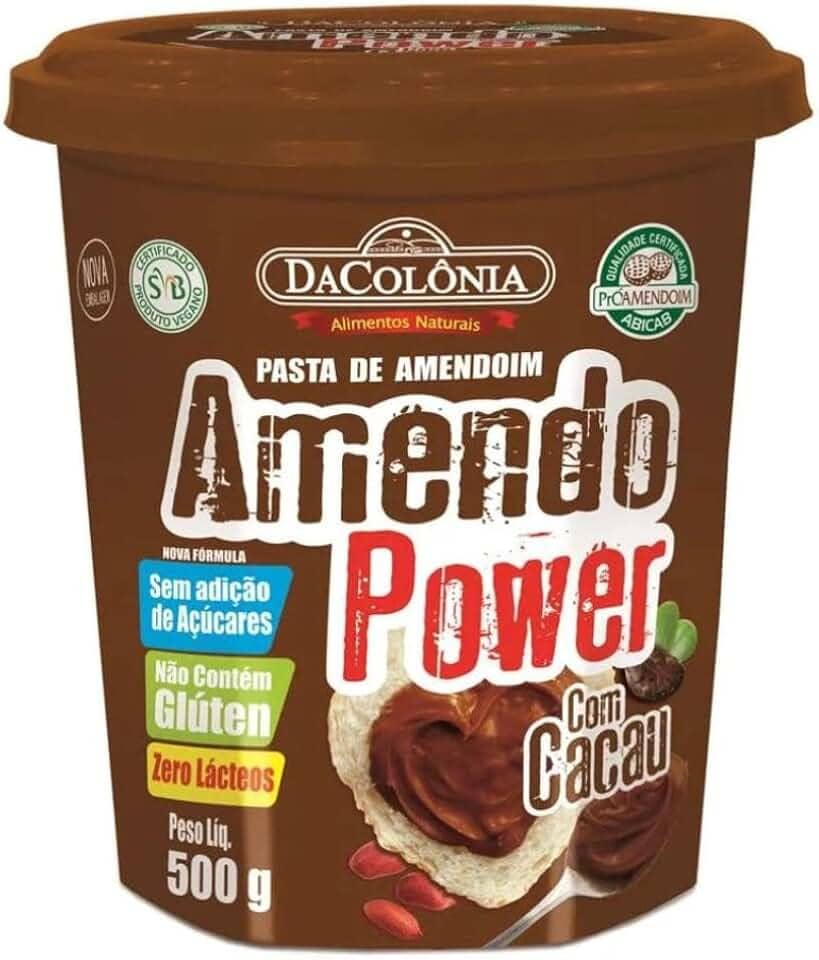 DaColônia Amendopower Pasta De Amendoim Com Cacau Zero 500G