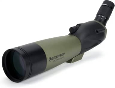 Celestron – Ultima 80 Angled Spotting Scope – 20 to 60x80mm Zoom Eyepiece – Multi-Coated Optics for Bird Watching, Wildlife, Scenery and Hunting – Waterproof and Fogproof – Includes Soft Carrying Case