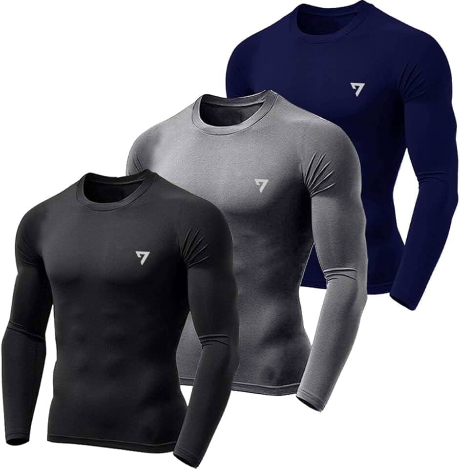 Kit 3 Camisetas Térmicas Masculina Segunda Pele Camisa Uv50