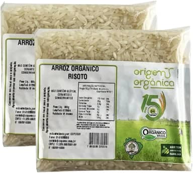 Kit 2X: Arroz Arbóreo Branco Orgânico Solst 500g