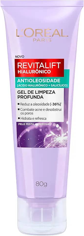 L'Oréal Paris Revitalift Hialurônico - Gel de Limpeza Antioleosidade 80g