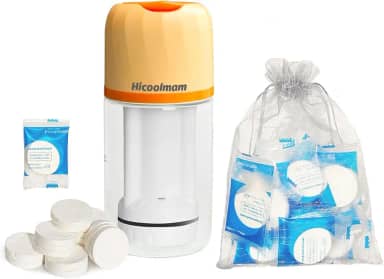 Aquecedor de lenços umedecidos portátil, aquecedor de lenços umedecidos para bebês, lenços comprimidos/dispensador de toalha com 40 peças de toalhas comprimidas, máquina de lenços faciais úmidos