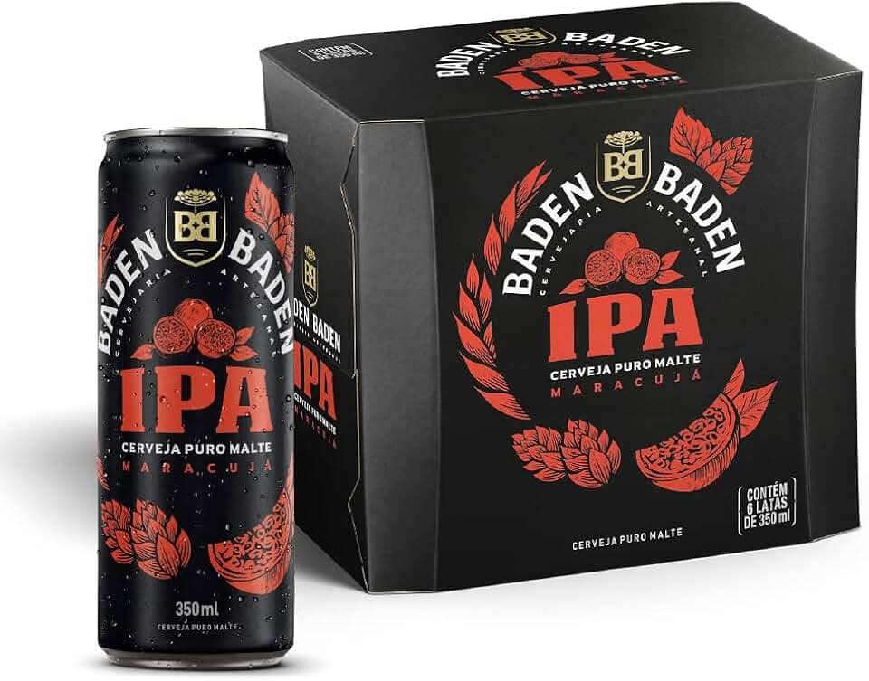 Baden Baden Cerveja IPA, Pack 6 Unidades Lata 350ml