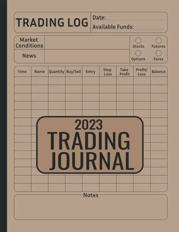 2023 Trading Journal: Caderno de registro de negociação de ações e diário de investimentos