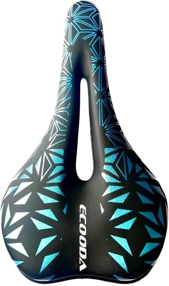 Selim Vazado em Gel Banco de Bike MTB Preto Confortável Anti Prostático