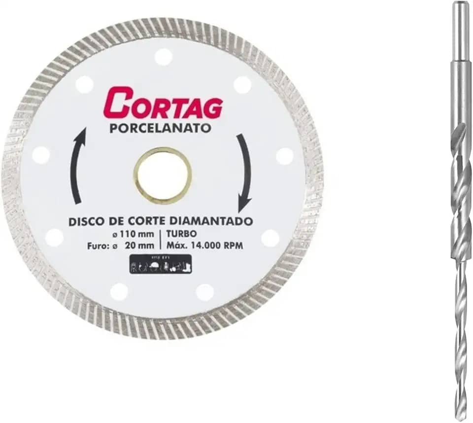 Disco Diamantado Porcelanato Cortag Branco