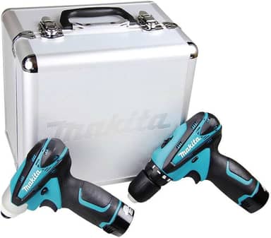 MAKITA KIT PARAFUSADEIRA/FURADEIRA E PARAFUSADEIRA DE IMPACTO A BATERIA 12V LCT204