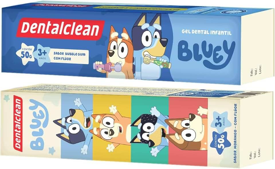 Dentalclean Gel com Flúor Bluey Infantil 50g