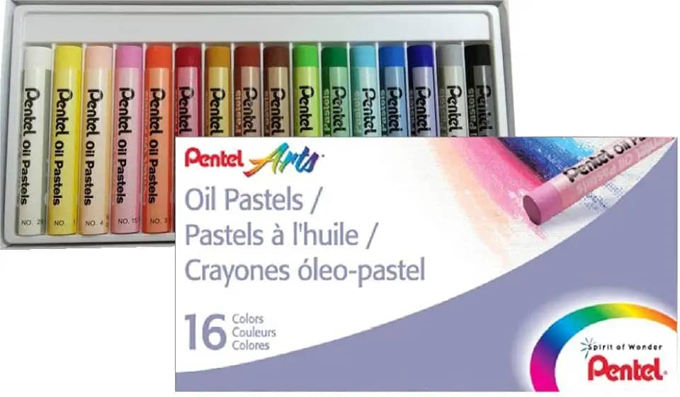 Pentel Giz Pastel Oleoso 16 Cores PHN-16