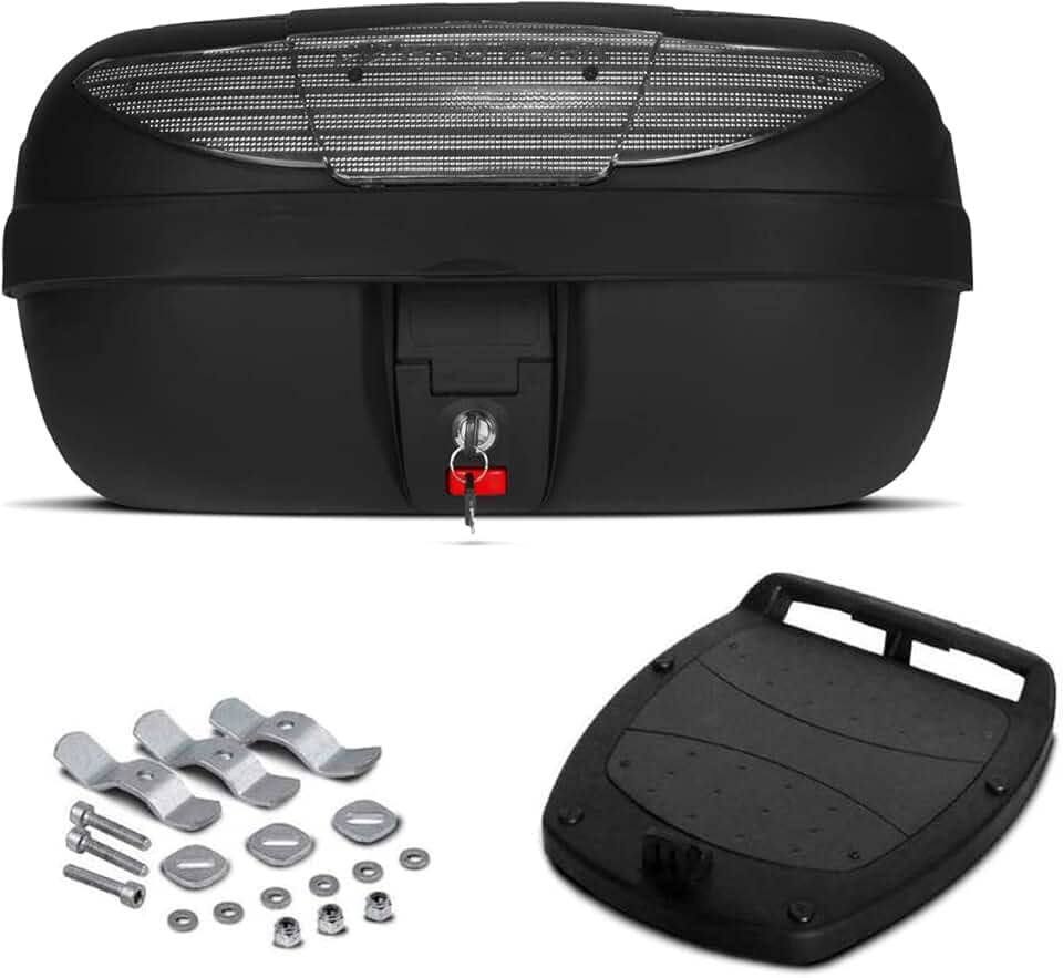 BAULETO PLÁSTICO SUPERIOR 45 LITROS PRO TORK REFLETOR CRISTAL