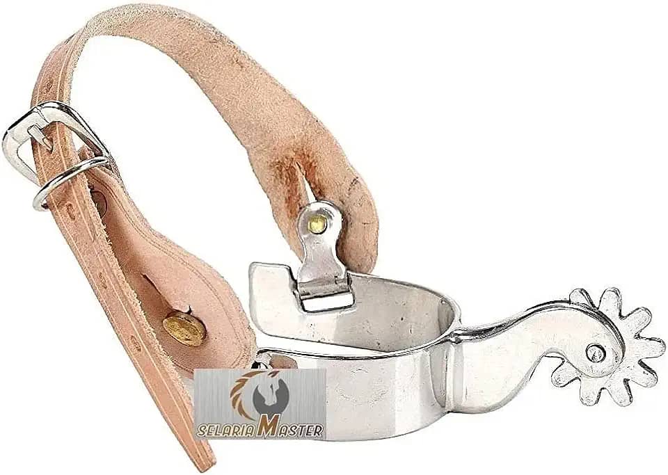 Espora Quarto De Milha Especial Inox Corrêias Couro Legítimo