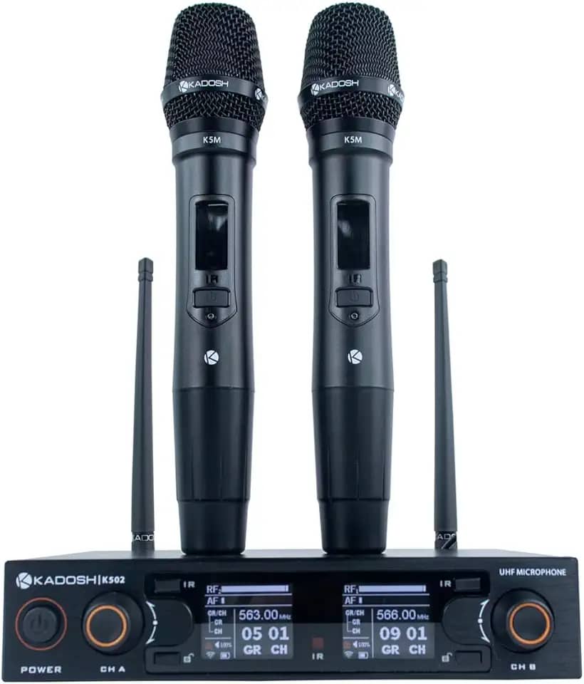 Microfone Kadosh Duplo Sem Fio K 502 M Original