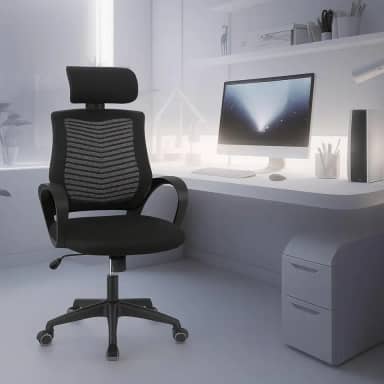 Cadeira de Escritório Ergonômica Diretor Com Apoio de Cabeça