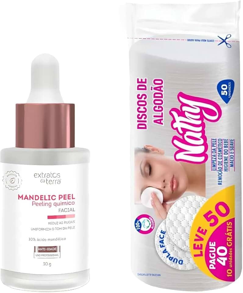 Mandelic Peel 10% – Peeling Químico para Rejuvenescimento, Clareamento de Manchas e Tratamento de Melasma 30g
