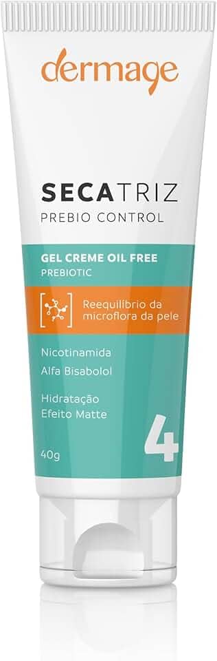 Secatriz Prebio Control, Hidratante Facial para Pele Oleosa, Formulado com Prebióticos e Nicotinamida, Antiacne, Efeito Matte, Incolor, 40g
