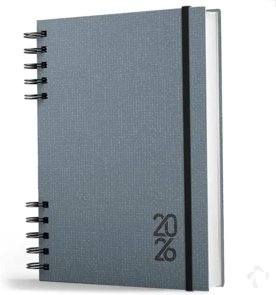 Agenda 2026 Capa Dura Negócios E Organização Pessoal Cinza
