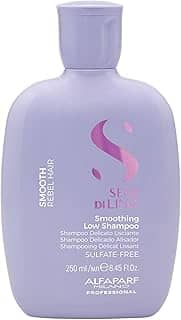 Alfaparf Milano Semi Di Lino Smooth Shampoo – Para cabelos com frizz – Efeito liso e sem frizz - Sem Sulfato – Fórmula Vegana – Controla, hidrata e alisa os cabelos – Qualidade profissional de salão 250ml
