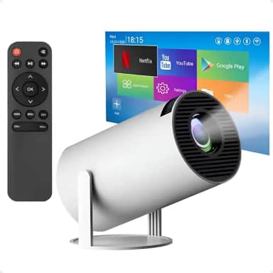 Projetor Portátil Mini Smarte Android Celular Pc Hd 4K Para Casa Sala De Aula Com WiFi Bluetooth Cinema