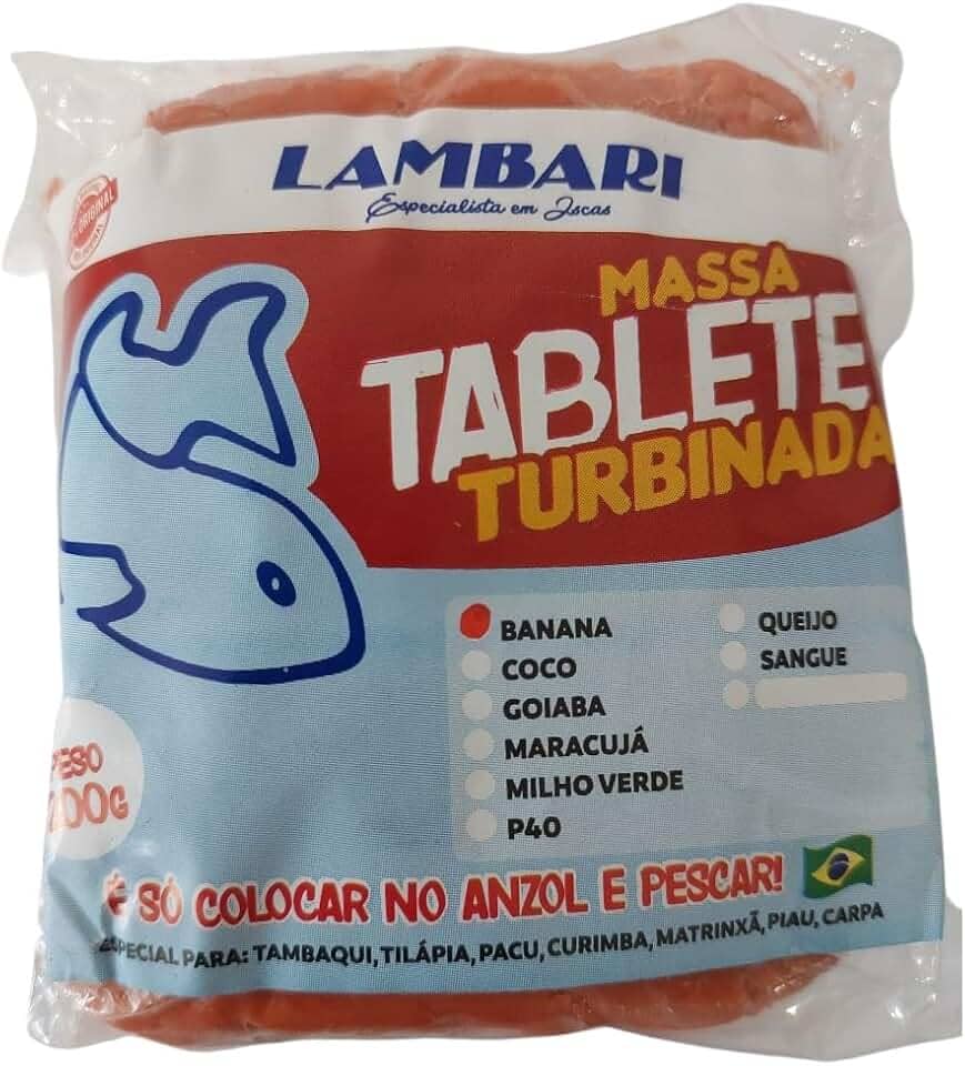 Kit Pesca 2 Massa Tablete Turbinada Isca De Peixe Pescaria