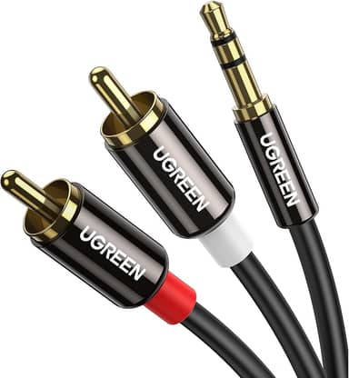 UGreen Cabo Audio Pro Auxiliar P2 3.5mm P/ 2 RCA Macho 2m