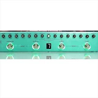 Pedal de Guitarra Multi-Efeitos Tank G, Effects pedaleira guitarra Reverb Delay MOD AMP Bateria lítio cuvave/mvave Recarregável, 36 Presets, 9 amp, 8 IR Cab Slots, 3 Simulação, Delay, Reverb Efeitos