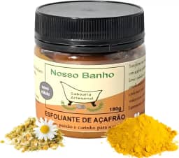 Esfoliante Clareador de Açafrão Corpo e Rosto Trata a Foliculite Clareia a Pele
