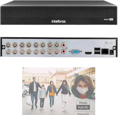 DVR Intelbras 16 Canais 5x1 2MP MHDX 1116-C