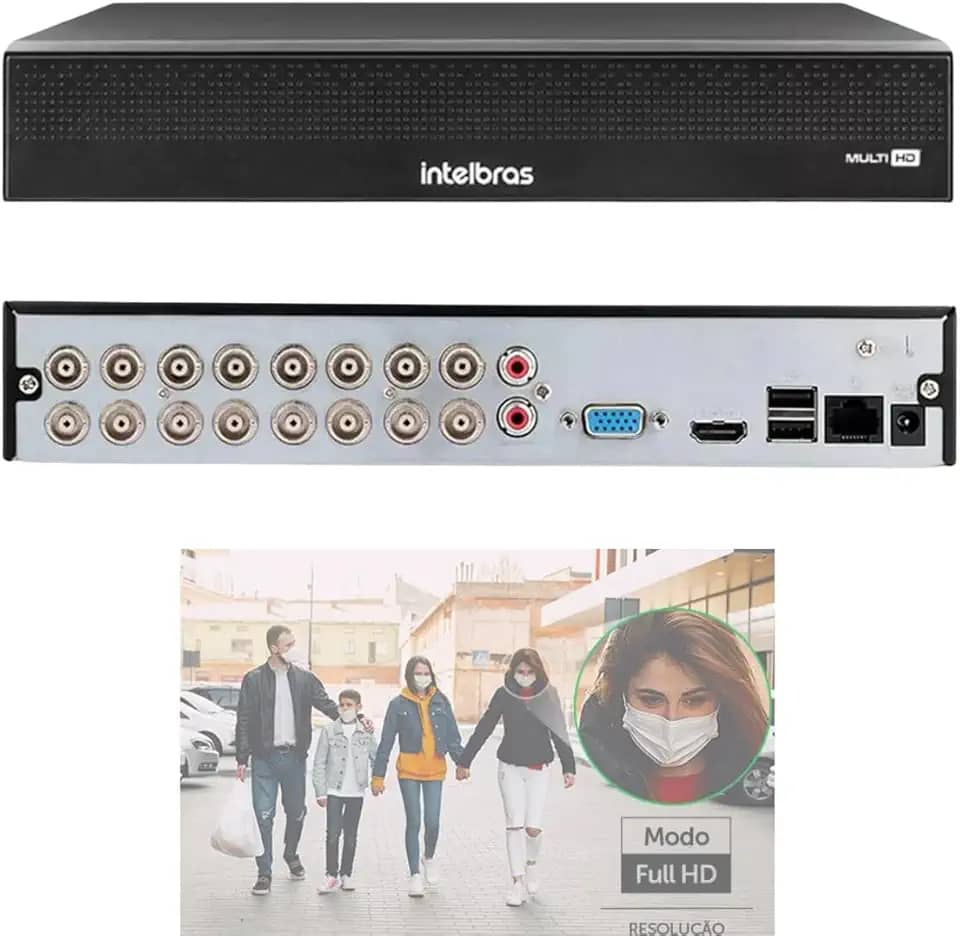 DVR Intelbras 16 Canais 5x1 2MP MHDX 1116-C
