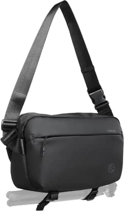 ULANZI Bolsa Transversal para Câmera, Case Resistente à Água com Suporte para Tripé, Mochila Crossbody para DSLR/SLR/Mirrorless - Preta 10L