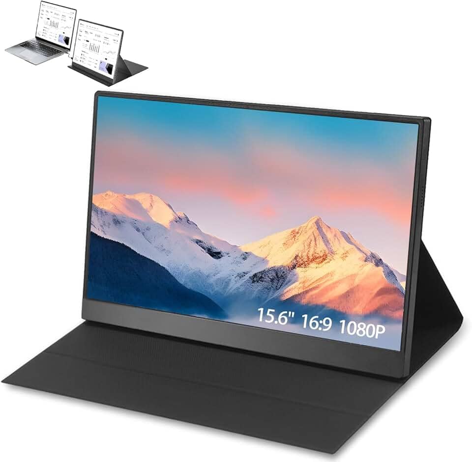Monitor, Monitor Portátil, Extensor,15.6Inch, para Laptop para Laptop Phone, Plug And Play Portátil Duas Telas, Modelos Compatíveis Veja as Duas Últimas Imagens