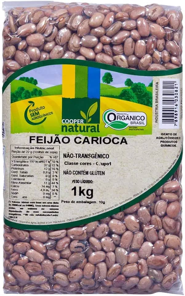 Feijão Carioca Orgânico Coopernatural 1kg