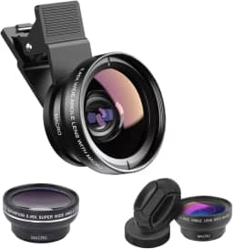 Generic Lente Câmera Celular Grande Angular 0,45x + Macro 12,5