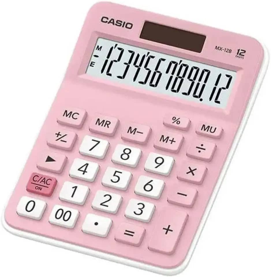 CALC DE MESA 12 DIG CASIO MX12B-PK RS