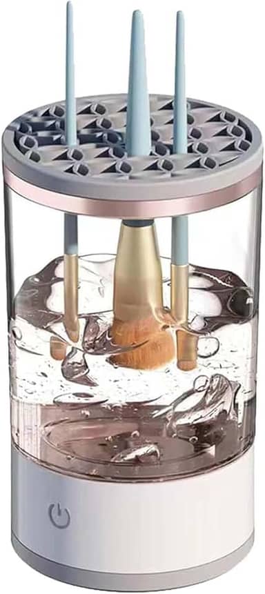 Limpador de Pincéis de Maquiagem Elétrico USB – Limpeza Rápida e Eficiente de Pincéis | Compacto, Portátil e Fácil de Usar