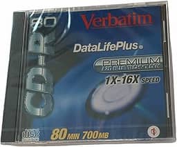 Cd-r 80 Datalifeplus Verbatim 1 x 16 x Velocidade