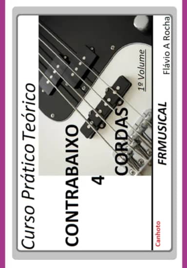 Curso Prático Teórico Contrabaixo 4 Cordas [não destro]