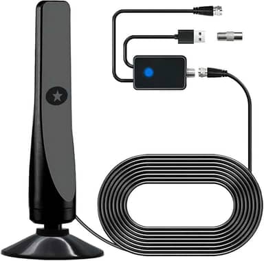 Antena de TV interna mais forte 2025, nova antena de TV digital Broadwave HD HDTV 1080p 4k de longo alcance, sem necessidade de WiFi, compatível com todas as Smart TVs