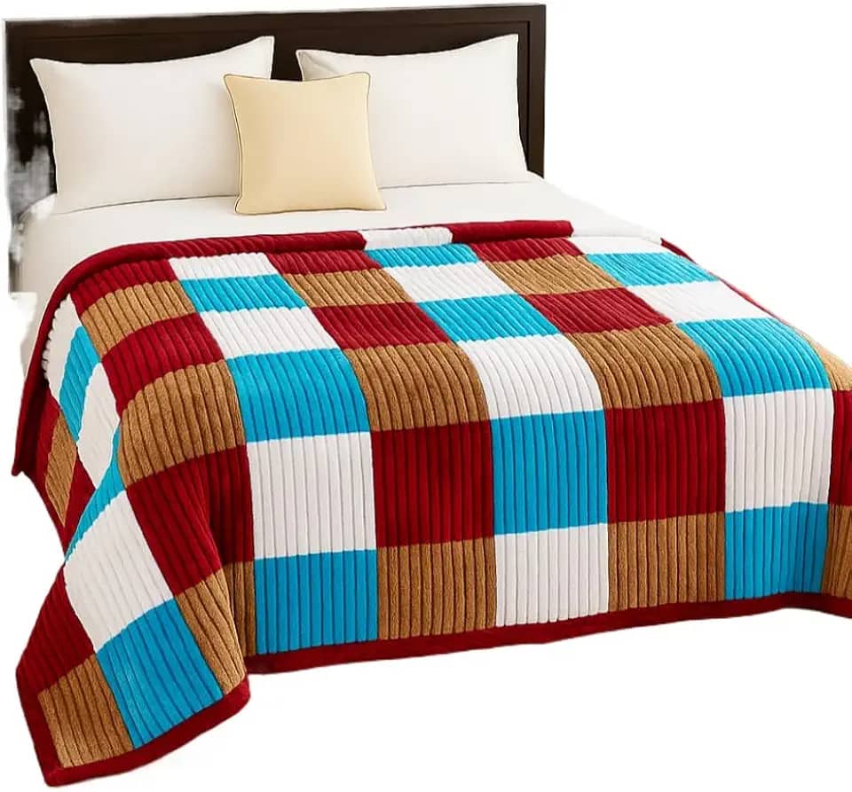 Coberta Casal Grossa 2.20x1.80 Inverno Cobertor Colorida (Sherpa colorida 10)