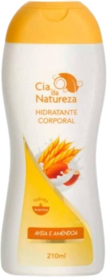 Cia. da natureza, Hidratante Corporal, Nutrição intensa para pele seca a extrasseca, Aroma Avêia e Amêndoas, 210ml