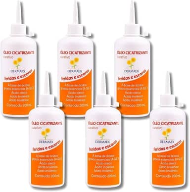 Dermaex Oleo de Girassol Para Feridas Cicatrizante 6x200mL