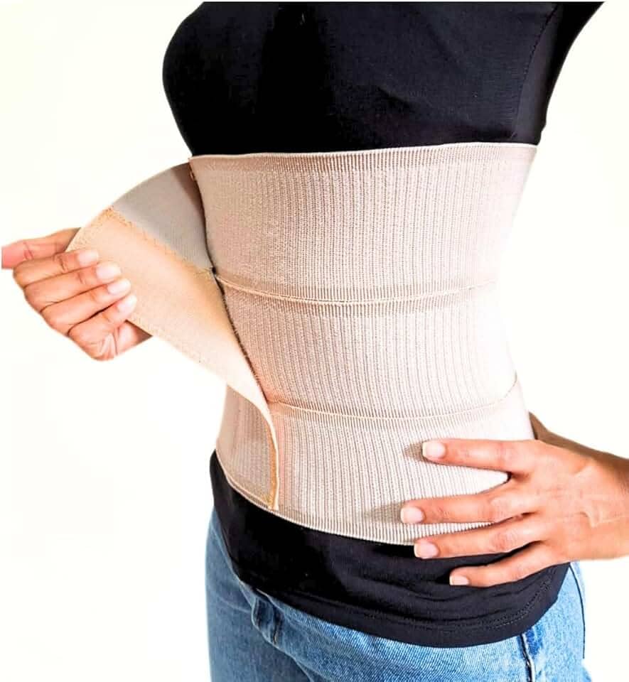 Cinta Faixa Abdominal Pós cirurgica e Pós Parto Elástica 3 Paineis (XGG)