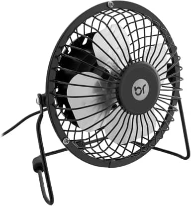 Bright Ventilador USB de mesa com ajuste 360º para cima e para baixo