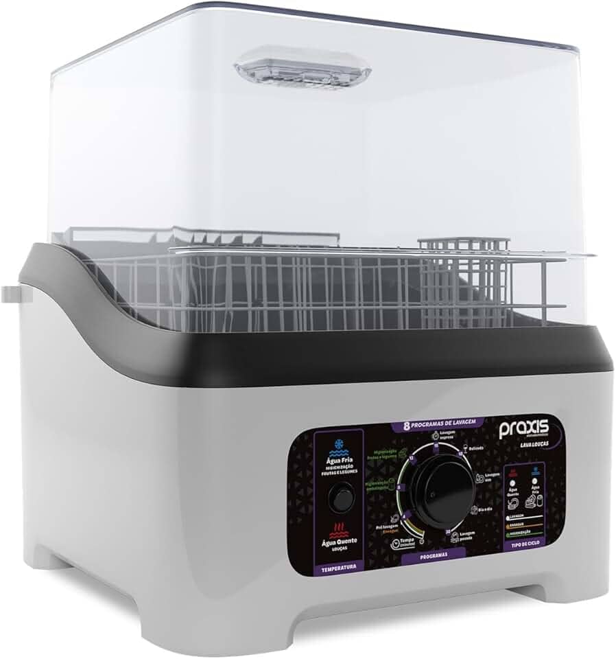 Praxis Lava Louça Portátil 3L 8 Programas de Lavagem 127v Branca