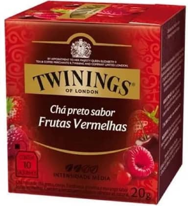 Chá Preto Frutas Vermelhas 20G - Caixa com 10 Unid