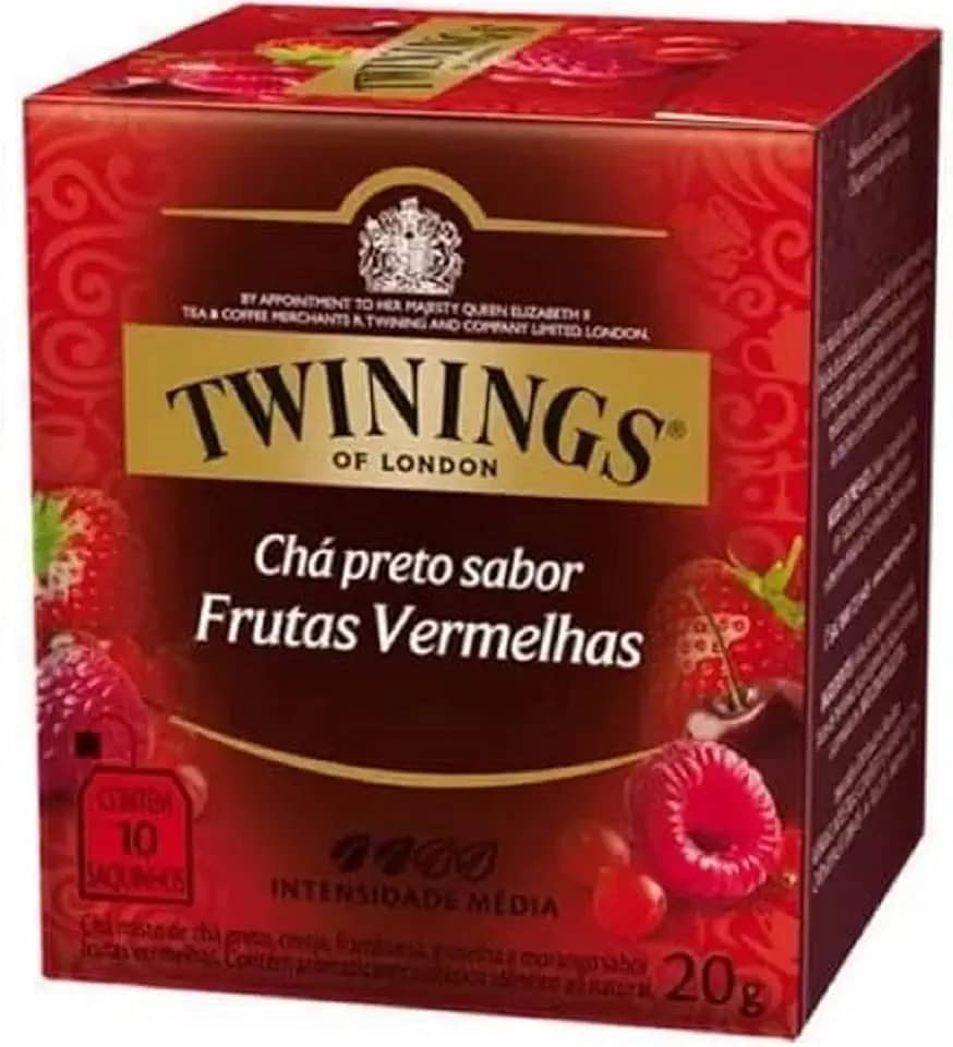 Chá Preto Frutas Vermelhas 20G - Caixa com 10 Unid
