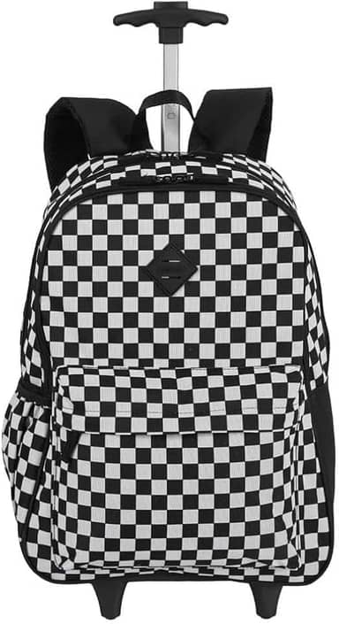 Mochila Sestini Com Rodinhas Externo Rolling Grande Xadrez