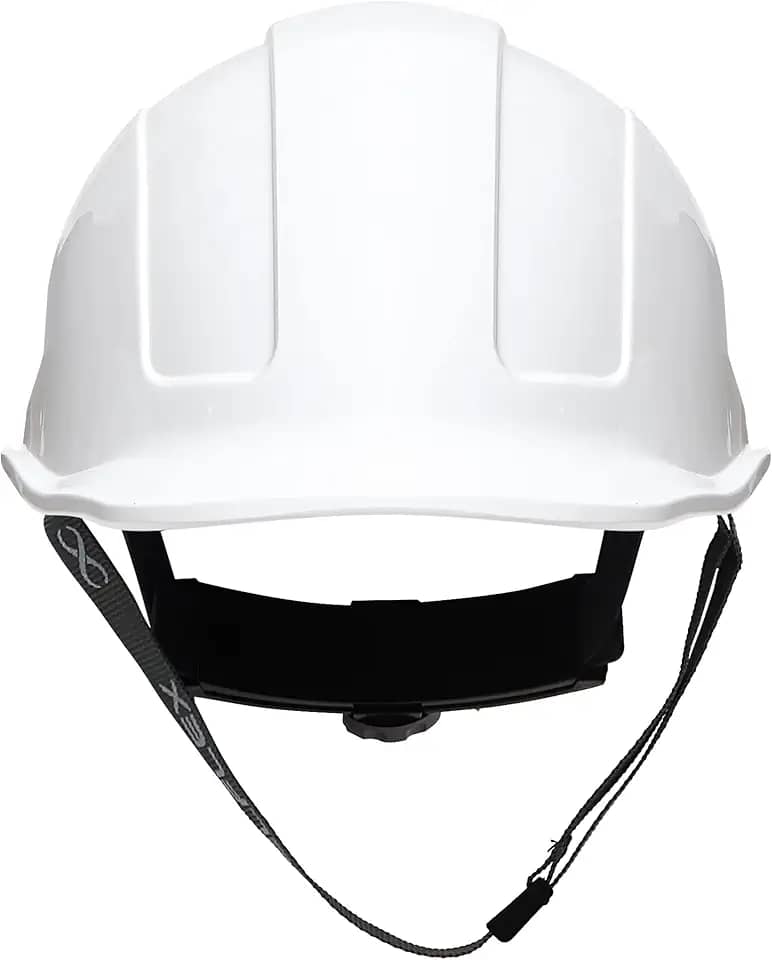 Capacete Steelflex Turtle Branco com Aba Frontal, Suspensão, Catraca e Jugular CA35983